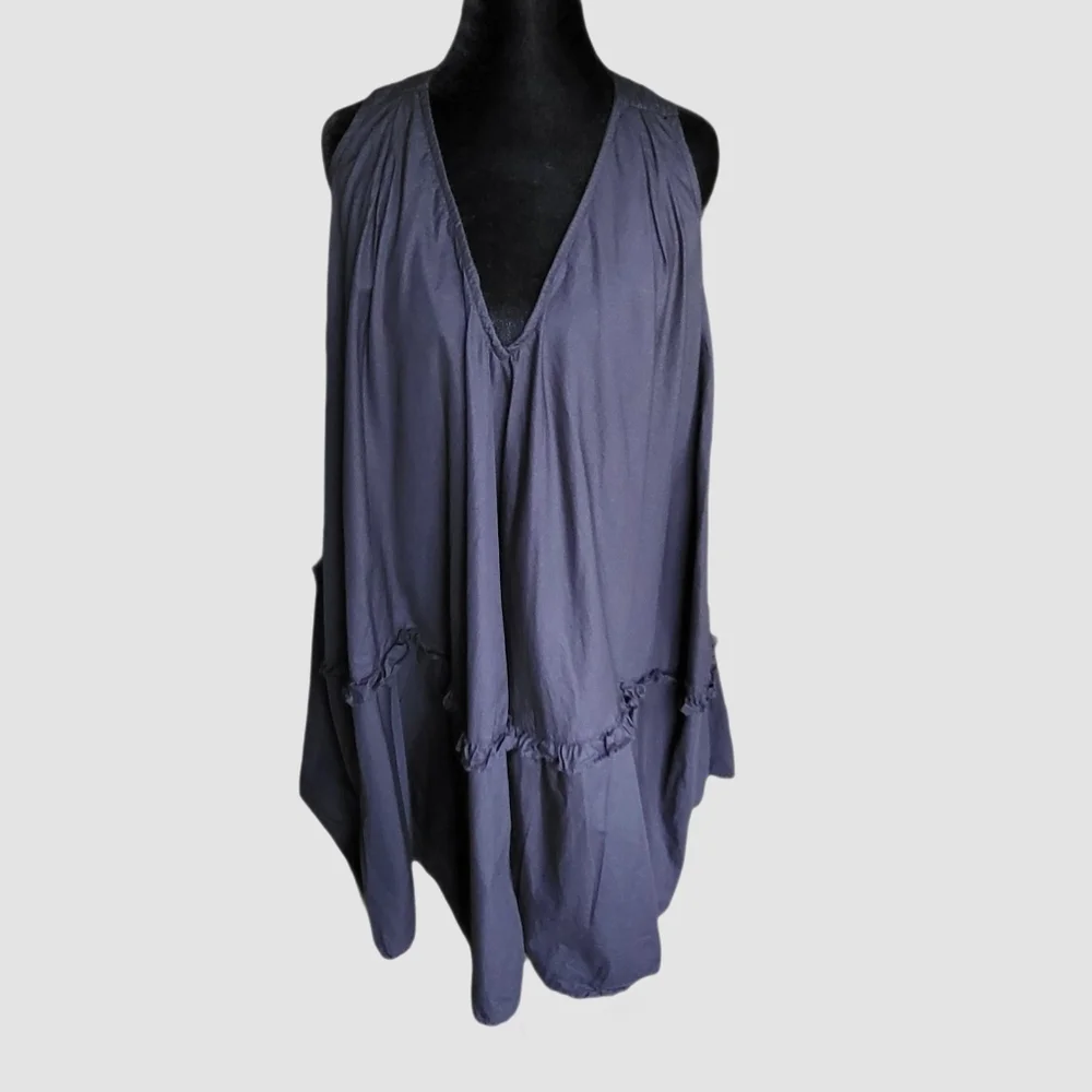 By Anthropologie V-Neck Swing Tunic Size XXS Romantic, Boho, Flirty, Girly - Picture 3 of 10